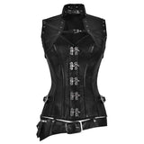 Women Corset Gracelyn Satin Bolero Overbust | Steel Boned Leather Corset