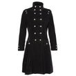Women Gothic Long Velvet Coat | Steampunk Aristocrat Alternative Fashion Style Coat