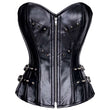 Women Gothic Sheep Leather Overbust Corset | Steampunk Waist Training Corset