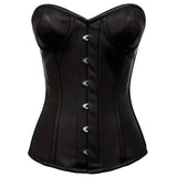 Women Donne Steampunk Underbust Corset | Real Crunch Leather Waist Trainer Corset