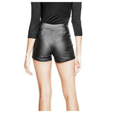 Women Hot Mini Leather Shorts | Designer Party Sports Sexy Pants in Genuine Lambskin