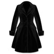 Women Victorian Velvet Frock Coat | Gothic Black Velvet Long Jacket