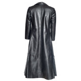 Handmade Men Long Coat Retro Leather Coat Trench Coat Steampunk Gothic Clothing - Alternative Gothic Dark Wear | Embrace Dark Aesthetic Men & Women Gothic Clothing
