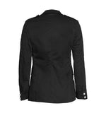 Men Gothic Military Black Officer Coat | Dark Elegance with Commanding Style
