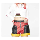Women Biker Tailgate Moto Skirt | Gothic EMO Short Skirt with Current Mood Style