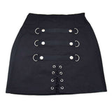 Women Gothic Phaze Pencil Skirt | Sleek Black Alternative Fashion Skirt