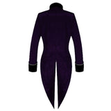 Men Steampunk Victorian Purple Tailcoat | Gothic Vintage Formal Jacket