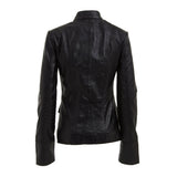 Women Military Coat Fashion Style Leather Blazer Coat Comfort Style - Alternative Gothic Dark Wear | Embrace Dark Aesthetic Men & Women Gothic Clothing