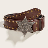 Rivet Punk Wide Belt Jeans Universal
