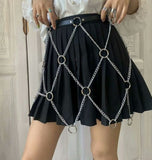 Fashion Metal Chain Belt Decorative Belt - Alternative Gothic Dark Wear | Embrace Dark Aesthetic Men & Women Gothic Clothing