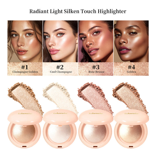 Lakerain Highlighter Powder, Three-dimensional Contour Matte Highlighter Powder