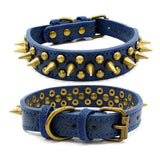 Bronze Pet Collar with Pointed Rivet Detailing Bold and Edgy Look - Alternative Gothic Dark Wear | Embrace Dark Aesthetic Men & Women Gothic Clothing