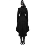 Women Gothic Military Steampunk Coat Long Jacket Black Steampunk Army Uniform - Alternative Gothic Dark Wear | Embrace Dark Aesthetic Men & Women Gothic Clothing