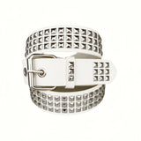 Women's Square Bead Rivet Belt Waist Belt