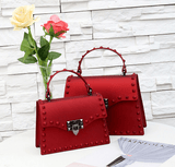 Matte matte rivet tote - Alternative Gothic Dark Wear | Embrace Dark Aesthetic Men & Women Gothic Clothing