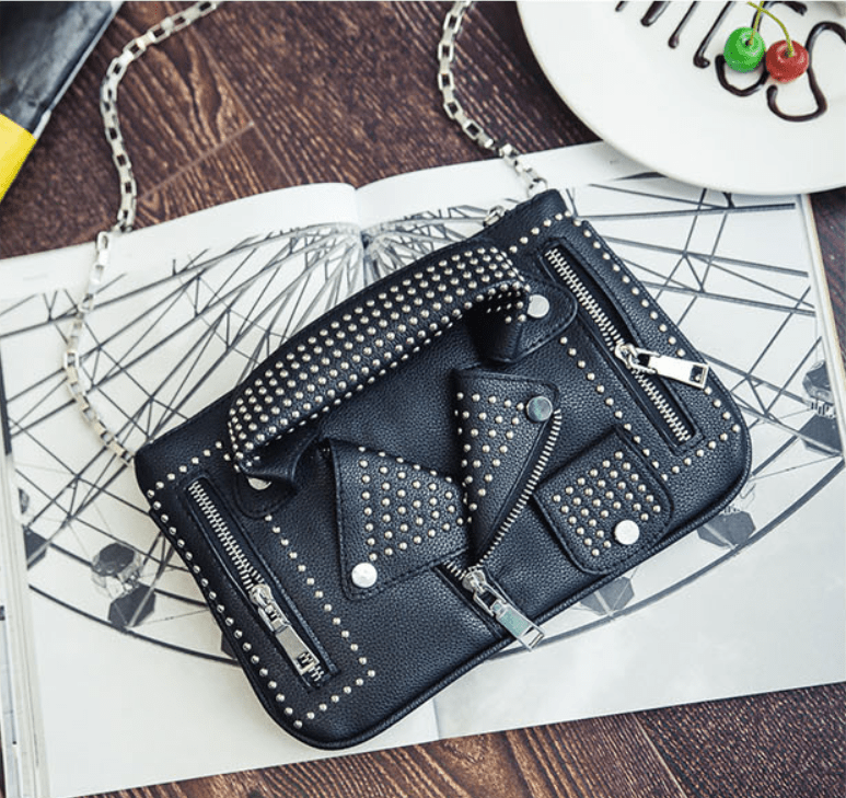 Clothes rivet clutch - Alternative Gothic Dark Wear | Embrace Dark Aesthetic Men & Women Gothic Clothing