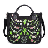 Halloween skull print handbag - Alternative Gothic Dark Wear | Embrace Dark Aesthetic Men & Women Gothic Clothing