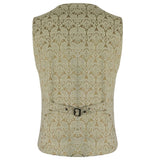 Pentagramme Palatine Men Cream Color Waistcoat - Alternative Gothic Dark Wear | Embrace Dark Aesthetic Men & Women Gothic Clothing