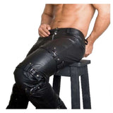 New Men Leather Motorcycle Pant | Genuine Soft Napa Leather Biker Pants