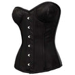 Women Real Leather Overbust Gothic Corset with Cups | Steel Boned Waist Training Bustier Corset