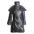 New Matrix Trench Bondage Gothic Coat Women Gothic Real Black Leather Coat - Alternative Gothic Dark Wear | Embrace Dark Aesthetic Men & Women Gothic Clothing