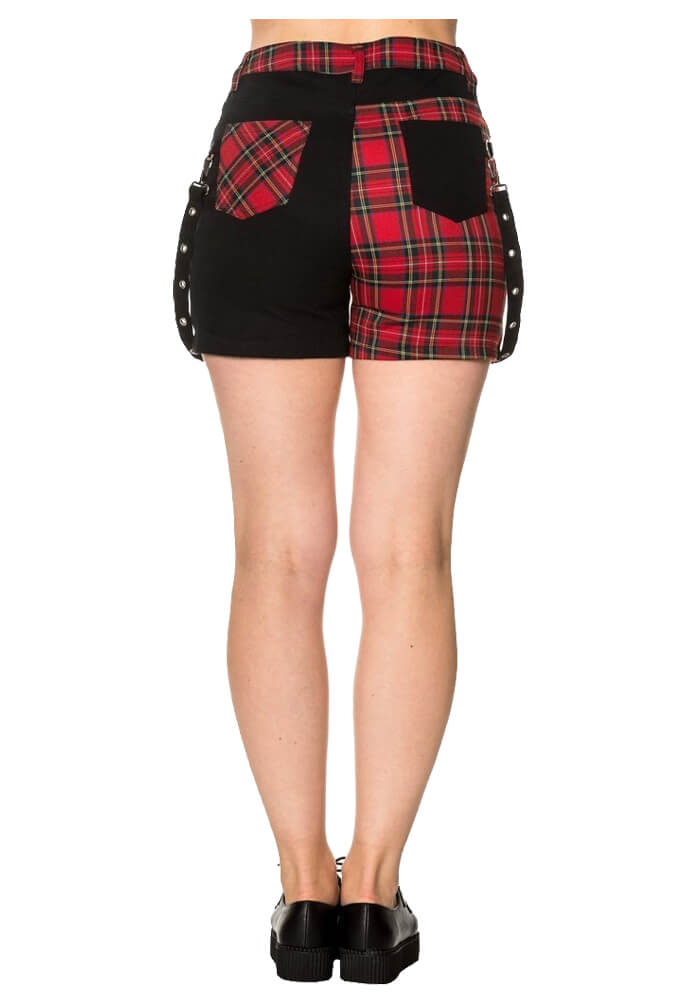 Punk Women Gothic Badass Babes Shorts Skirt | Edgy Punk Goth Fashion Skirt