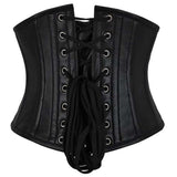 Women Giulietta Sexy Underbust Corset | Genuine Leather Steel Boned Waist Trainer Corset