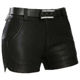 Women Genuine Leather Black Shorts | Sexy Gothic Hot Pants in Soft Lambskin