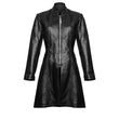 Handmade Gothic Short Length Trench Coat Stylish Party Wear Leather Coat - Alternative Gothic Dark Wear | Embrace Dark Aesthetic Men & Women Gothic Clothing