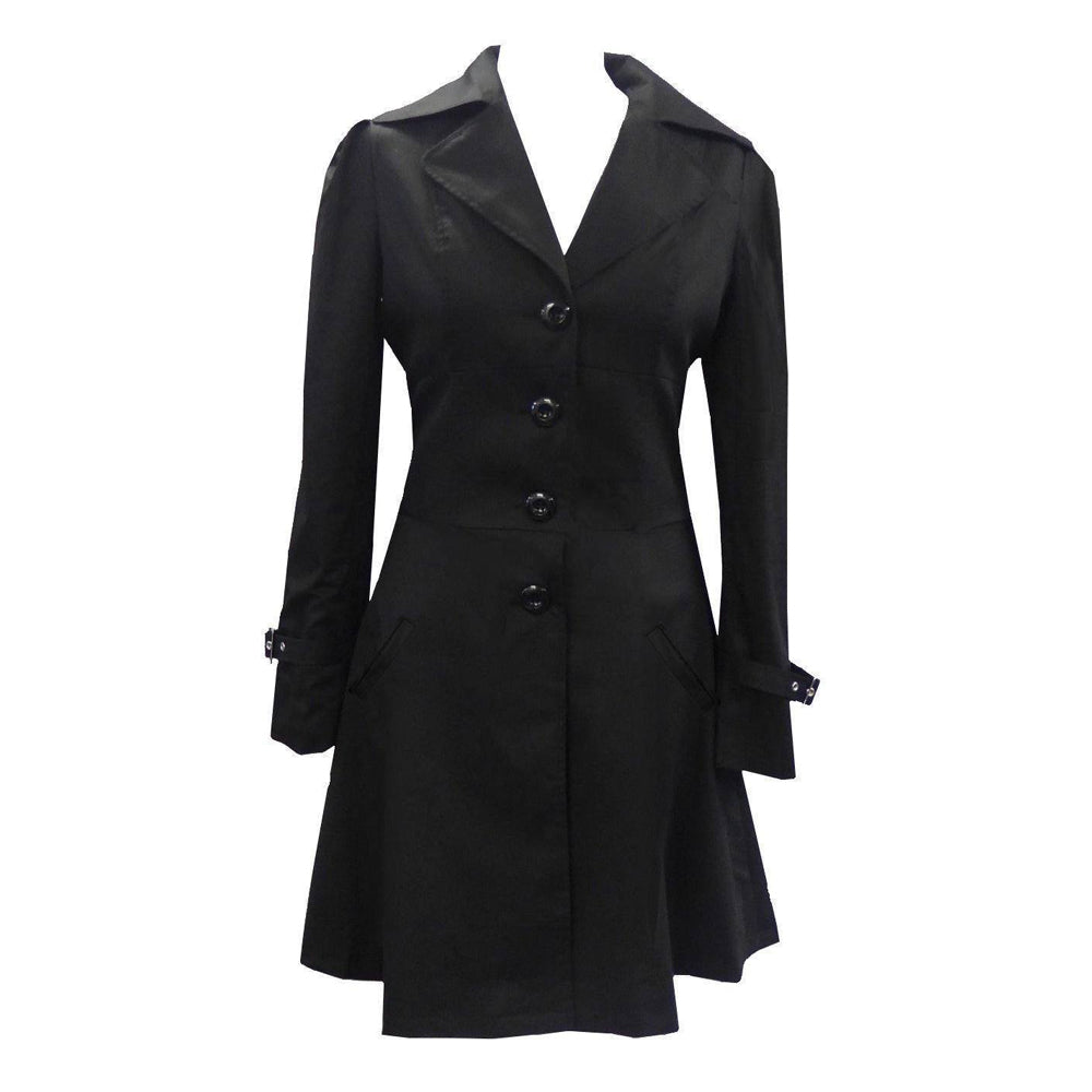 Women Victorian Corset Riding Jacket | Black Gothic Steampunk Coat