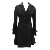 Women Victorian Corset Riding Jacket | Black Gothic Steampunk Coat