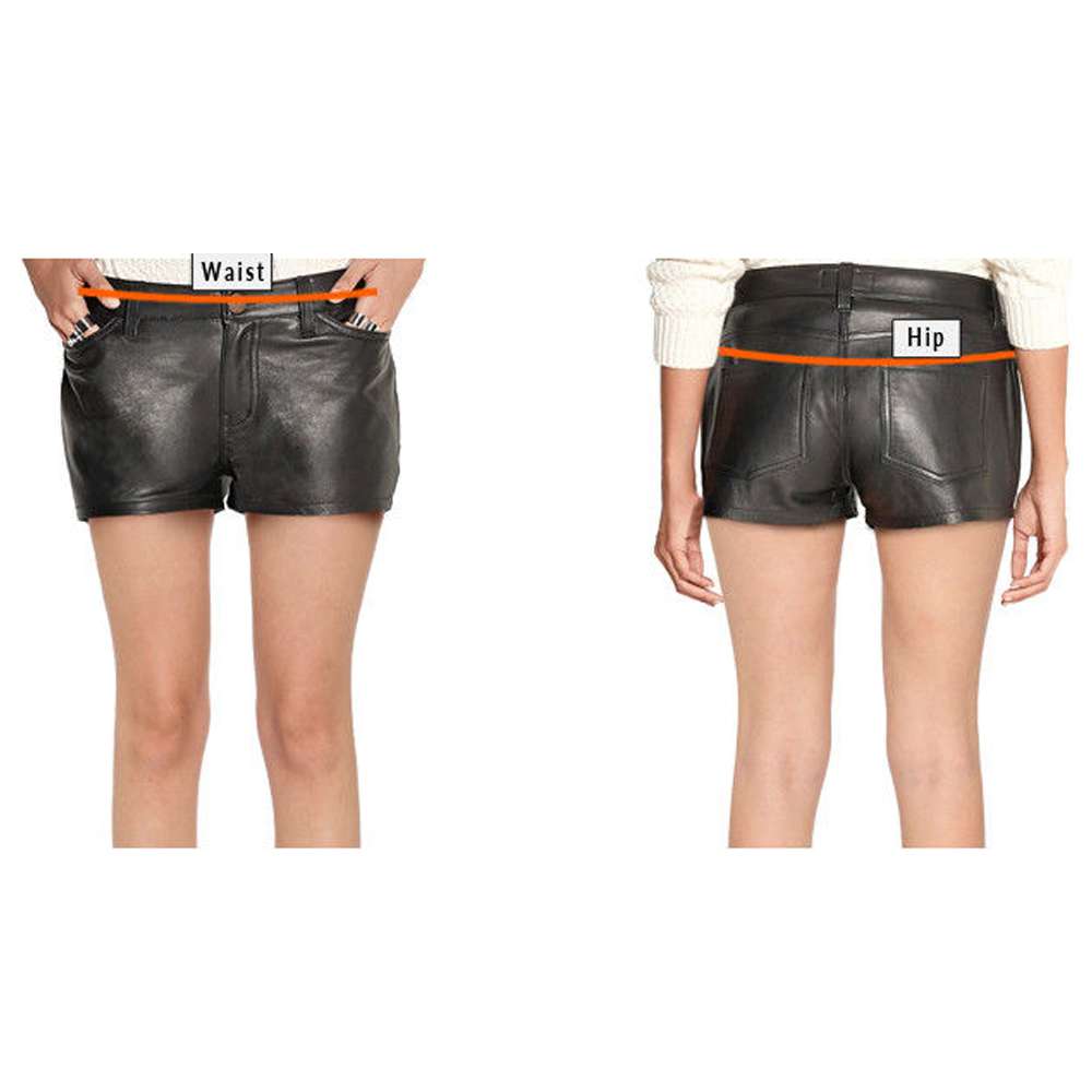 Women Real Lambskin Leather Shorts | Formal, Gym & Sexy Hot Pants Style