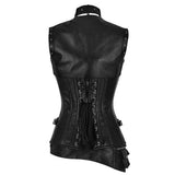 Women Corset Gracelyn Satin Bolero Overbust | Steel Boned Leather Corset