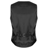 Pentagramme Salvatore Black Mens Waistcoat - Alternative Gothic Dark Wear | Embrace Dark Aesthetic Men & Women Gothic Clothing