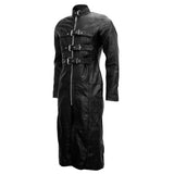 Handmade Leather Trench Coat Full Length Victorian Coat Buckle Stylish - Alternative Gothic Dark Wear | Embrace Dark Aesthetic Men & Women Gothic Clothing