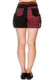 Punk Women Shorts Gothic Fashion Banned Badass Babes Shorts Women Skirt - Alternative Gothic Dark Wear | Embrace Dark Aesthetic Men & Women Gothic Clothing