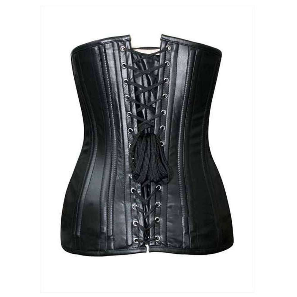 Women 24 Steel Bone Double Row Underbust Corset | Real Leather Bespoke Waist Trainer for Extreme Reduction