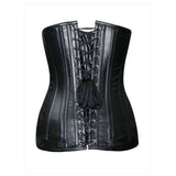 Women 24 Steel Bone Double Row Underbust Corset | Real Leather Bespoke Waist Trainer for Extreme Reduction