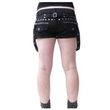 Women Sexy Black Mini Skirt | Gothic Attitude Short Skirt