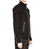 Men Gothic EMO Biker Jacket | Black Punk Rock Motorcycle Style Coat