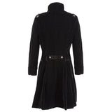 Women Gothic Long Velvet Coat | Steampunk Aristocrat Alternative Fashion Style Coat