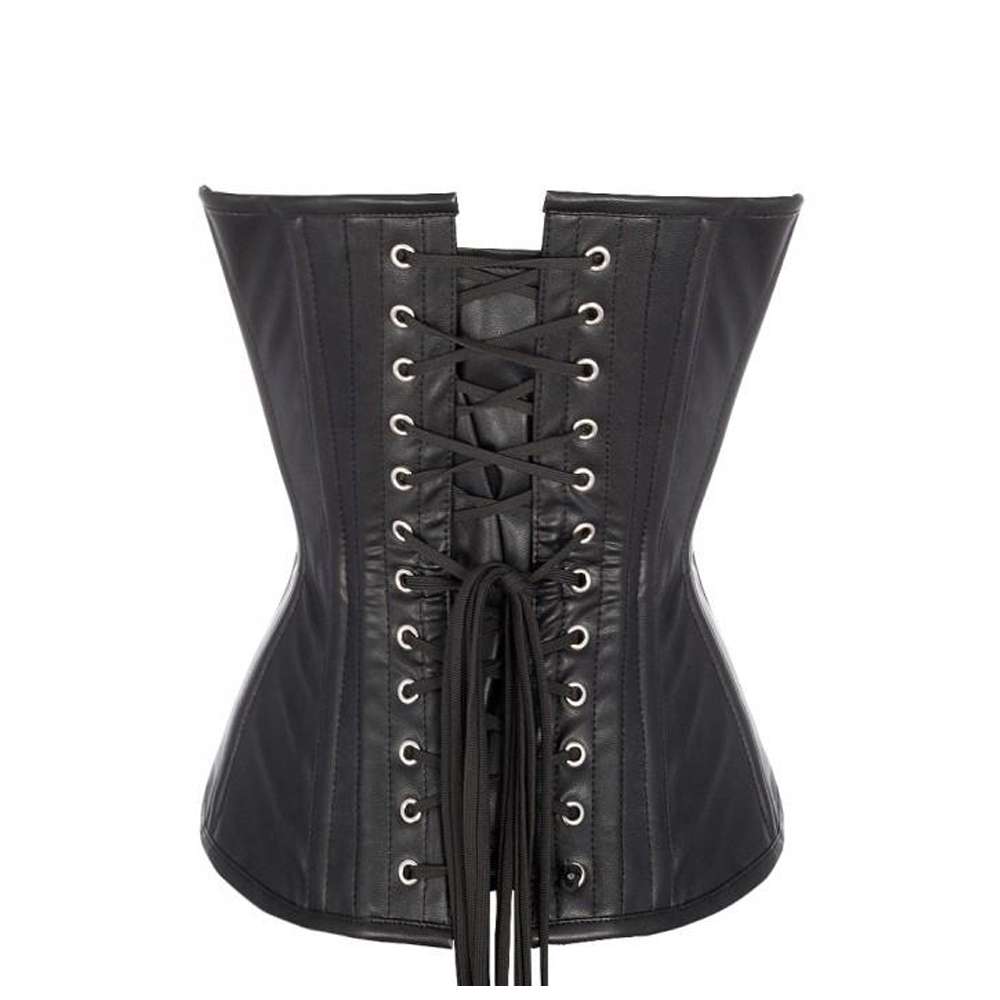 Women Overbust Leather Corset | Sheep Nappa Waist Training Gothic Corset