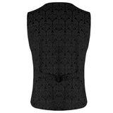 Pentagramme Palatine Mens Black Waistcoat - Alternative Gothic Dark Wear | Embrace Dark Aesthetic Men & Women Gothic Clothing
