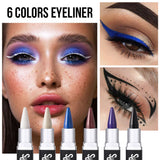 Colorful Pearlescent Creamy Eyeliner Waterproof And Oil-proof Not Smudge