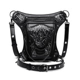 New Steampunk Skull Chain Locomotive Bag - Alternative Gothic Dark Wear | Embrace Dark Aesthetic Men & Women Gothic Clothing