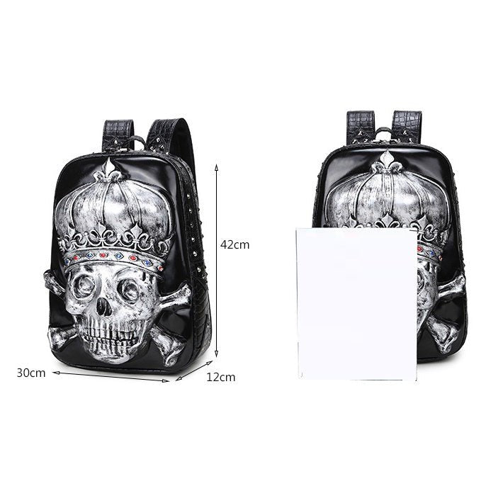 Personality Skull Creative Punk Backpack For Women - Alternative Gothic Dark Wear | Embrace Dark Aesthetic Men & Women Gothic Clothing