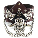 Rivet chain punk bracelet - Alternative Gothic Dark Wear | Embrace Dark Aesthetic Men & Women Gothic Clothing