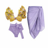 Siamese Conservative Covering Belly Thin Swimsuit French Retro One-piece Bikini