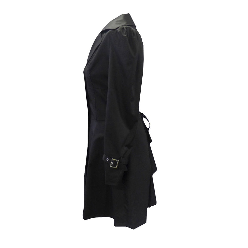 Women Victorian Corset Riding Jacket | Black Gothic Steampunk Coat