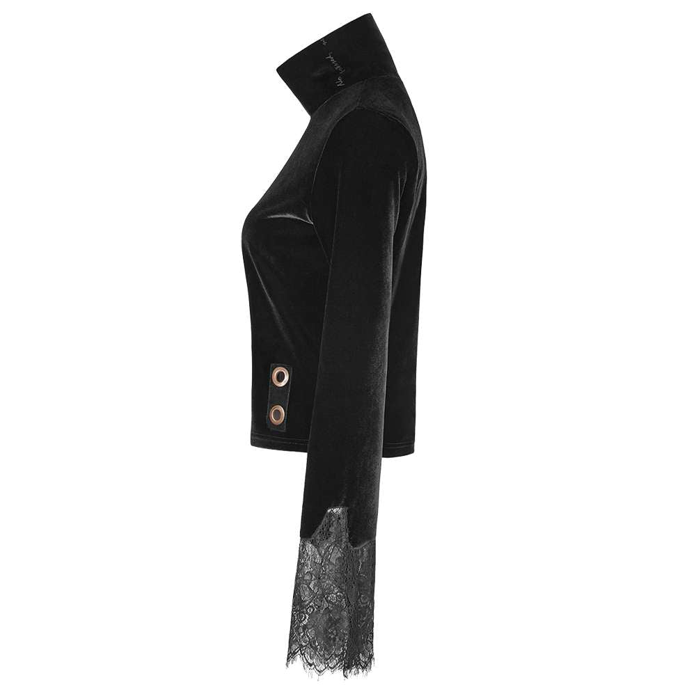 Women Gothic Velvet Waistcoat Vest | Punk Rave Black Tailored Jacket